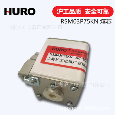 廠家直銷有填料方型平板式快速熔斷器RSM03P75KN保險絲滬工正品批