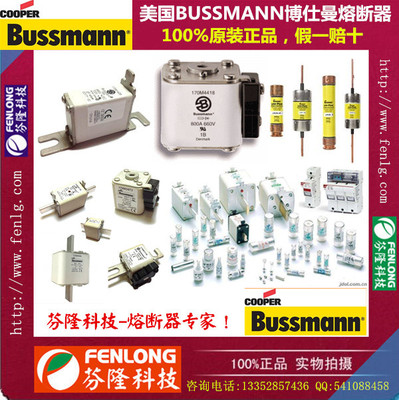 美國BUSSMANN熔斷器170M1360螺栓方管快速熔斷器
